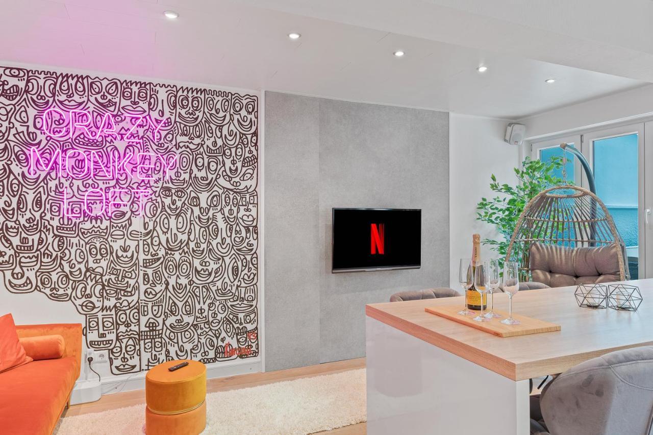 Das Crazy Monkey Loft Mit 100Qm & Summerlounge Daire Stuttgart Dış mekan fotoğraf